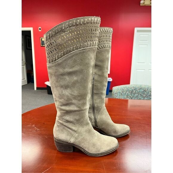 Lucky Brand Taupe Heeled Boots - Picture 2 of 11